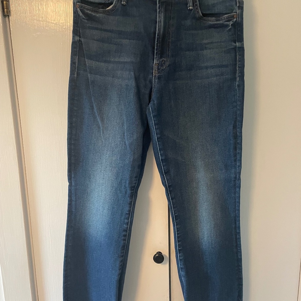 Mother Insider Crop Step Fray